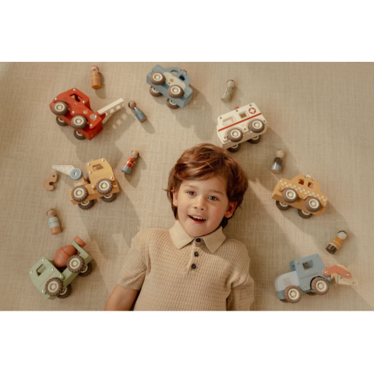 Policajné auto drevené