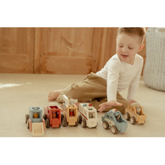 Policajné auto drevené