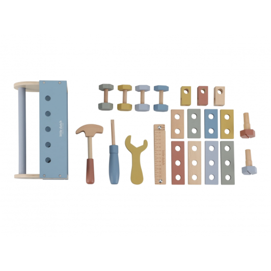 Box s náradím drevený Blue