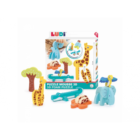 Puzzle penové 3D Zvieratká