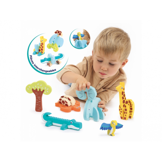 Puzzle penové 3D Zvieratká