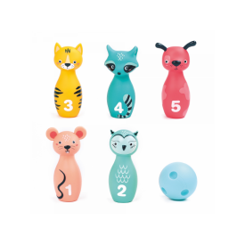 Bowling pre najmenších Zvieratká s číslami