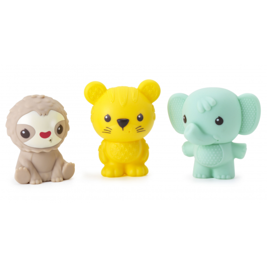 Zvieratká do kúpeľa skrutkovacie ZOO 3 ks