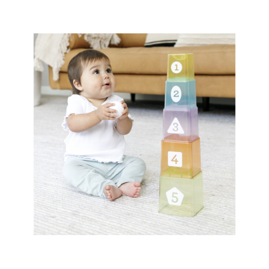 Sada stohovacích kelímkov a loptičiek