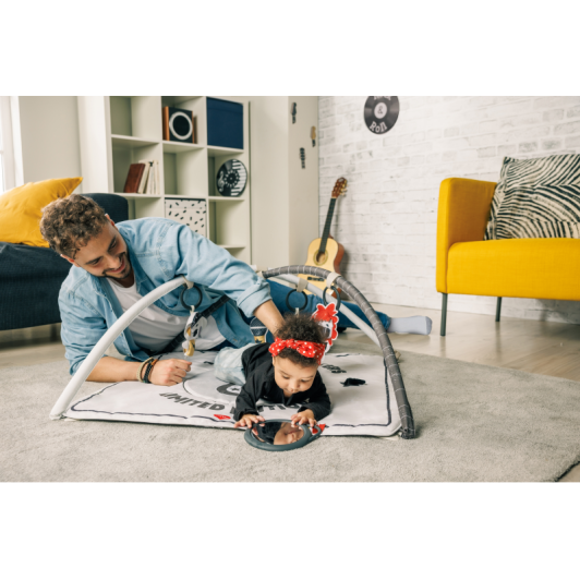 Hracia deka s hrazdou štvorcová Gymini Tiny Rockers