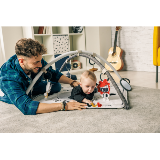 Hracia deka s hrazdou štvorcová Gymini Tiny Rockers