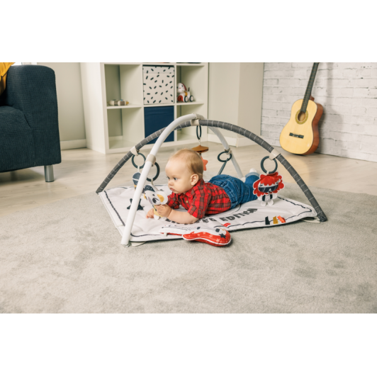 Hracia deka s hrazdou štvorcová Gymini Tiny Rockers