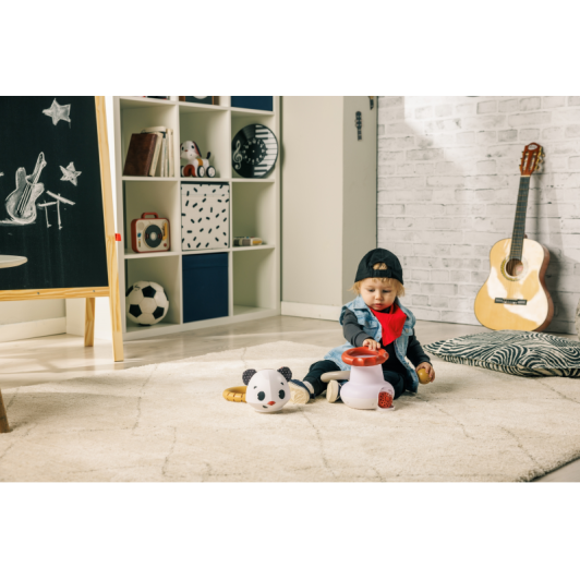 Hudobná pyramída s krúžkami Tiny Rockers Panda