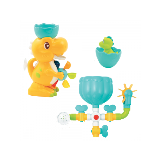 Vodný mlynček s potrubím Dinosaurus