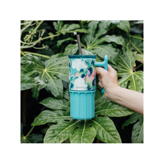 Nerezový termohrnček so slamkou Umi Waterfall Garden 720 ml