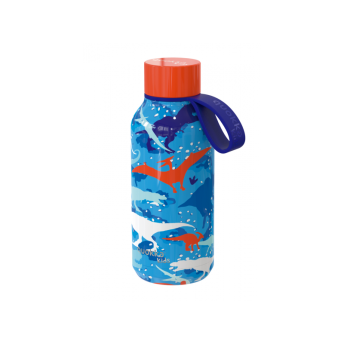 Nerezová termofľaša Solid Kids s pútkom Dinosaur 330 ml
