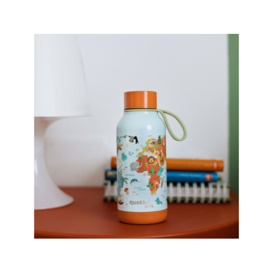 Nerezová termofľaša Solid Kids s pútkom Map of Life 330 ml