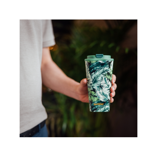 Plastový cestovný hrnček Flux Ditsy Jungle 450 ml