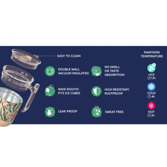 Nerezový termohrnček Wave Ivory 260 ml