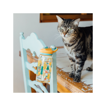 Plastová fľaša s náustkom Glow Kids Forest 580 ml