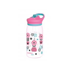 Plastová fľaša s náustkom Glow Kids Melodic Flowers 580 ml