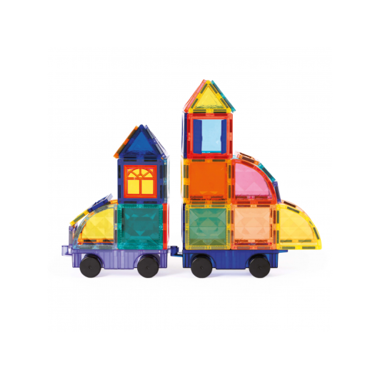 Magnetická stavebnica s autami 63 ks