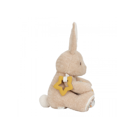 Králiček plyšový s aktivitami Newborn Naturals