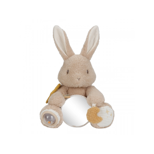 Králiček plyšový s aktivitami Newborn Naturals