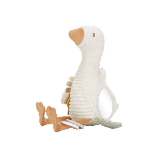 Hus plyšová s aktivitami Newborn Naturals