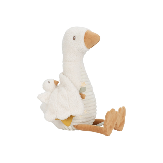 Hus plyšová s aktivitami Newborn Naturals