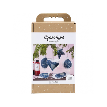 Kreatívna sada Kyanotypia vianočné ozdoby