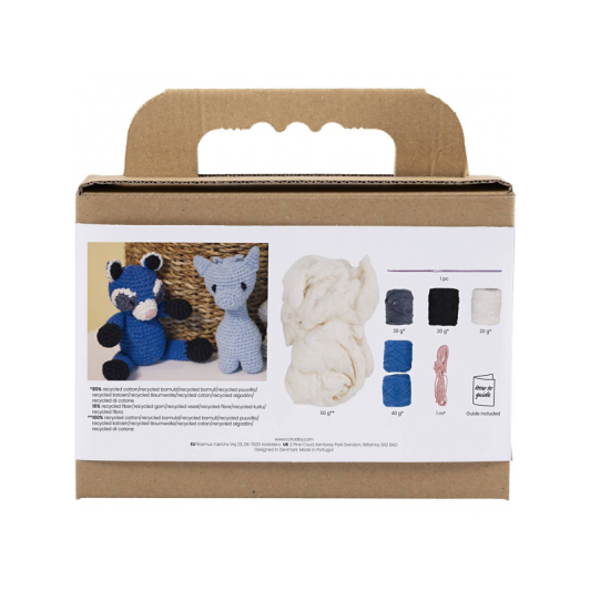 Sada na háčkovanie Amigurumi medvedík čistotný