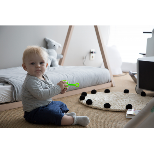 Posteľ Tipi stan konštrukciaNatural White 70x140cm