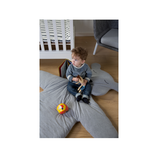 Hracia deka medveď Teddy Jersey Grey 150cm