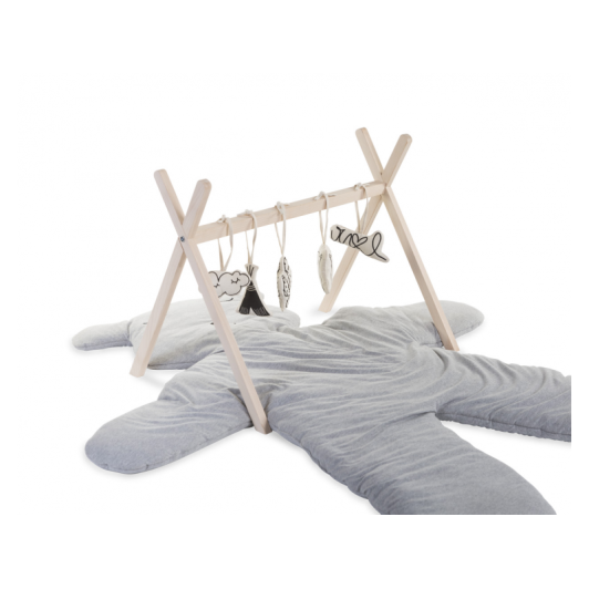 Hracia deka medveď Teddy Jersey Grey 150cm