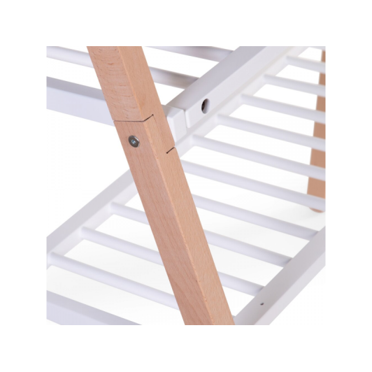 Postieľka Tipi drevená + stojan na oblečenie