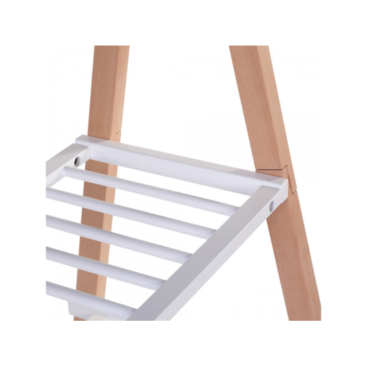 Postieľka Tipi drevená + stojan na oblečenie