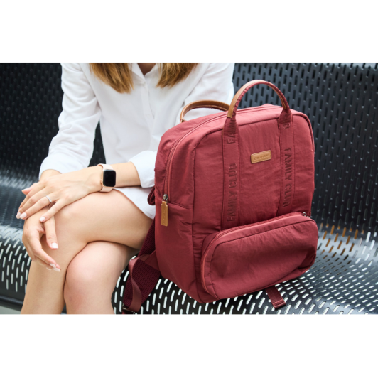 Prebaľovací batoh Family Club Signature Urban Burgundy