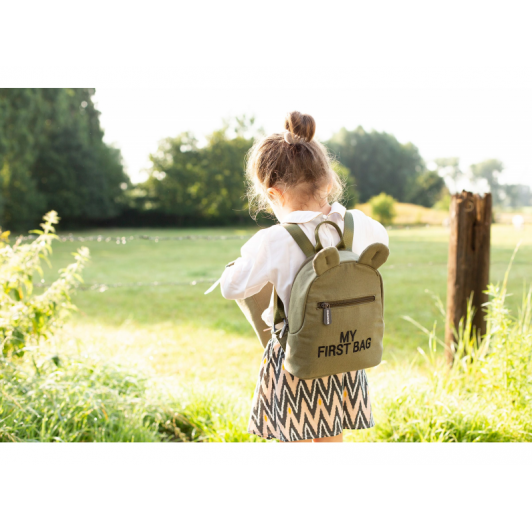 Detský batoh My First Bag Canvas Khaki