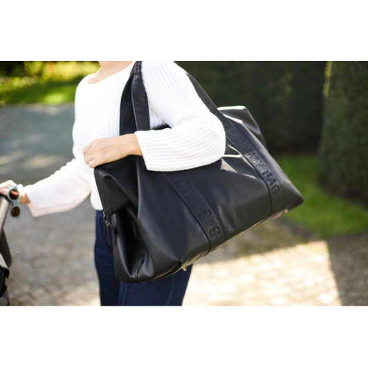 Prebaľovacia taška Mommy Bag Signature Vegan Leather Black