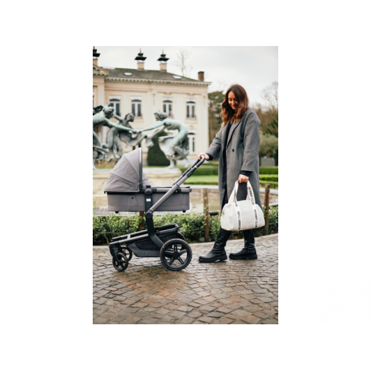 Prebaľovacia taška Mommy Club Signature Canvas Off White