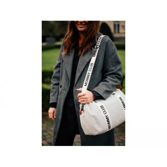 Prebaľovacia taška Mommy Club Signature Canvas Off White