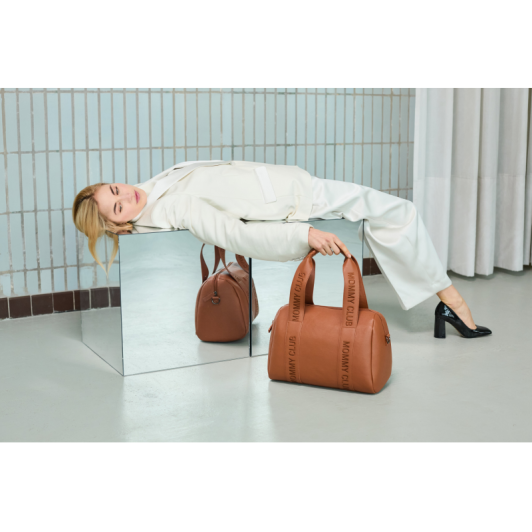 Prebaľovacia taška Mommy Club Signature Vegan Leather Brown