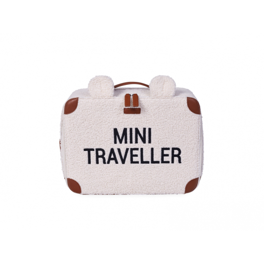 Detský cestovný kufor Teddy Off White