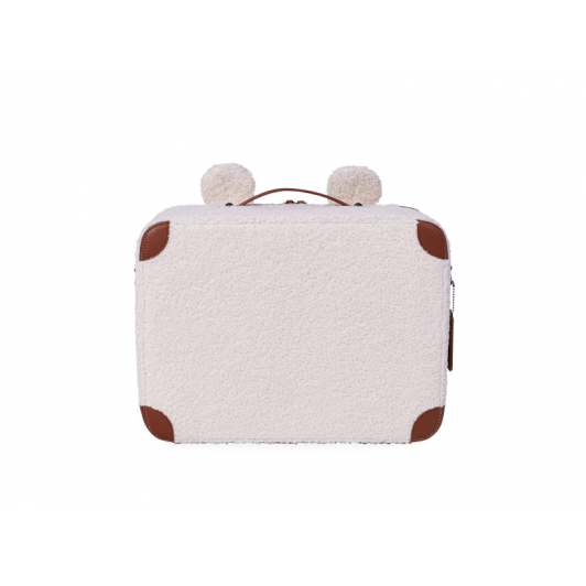 Detský cestovný kufor Teddy Off White