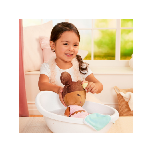 Bábika plyšová do vane Lulla Baby LIght Brown Hair