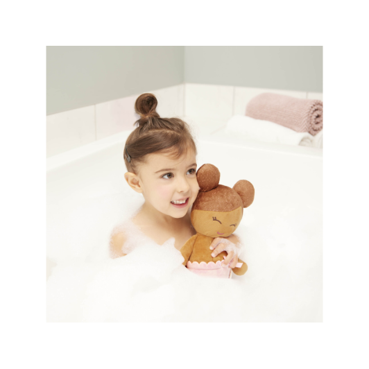 Bábika plyšová do vane Lulla Baby LIght Brown Hair