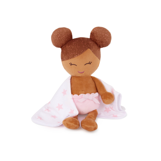 Bábika plyšová do vane Lulla Baby LIght Brown Hair