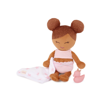 Bábika plyšová do vane Lulla Baby LIght Brown Hair