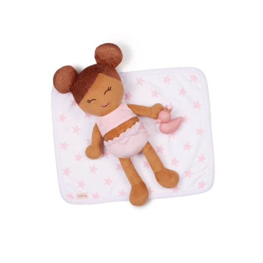 Bábika plyšová do vane Lulla Baby LIght Brown Hair