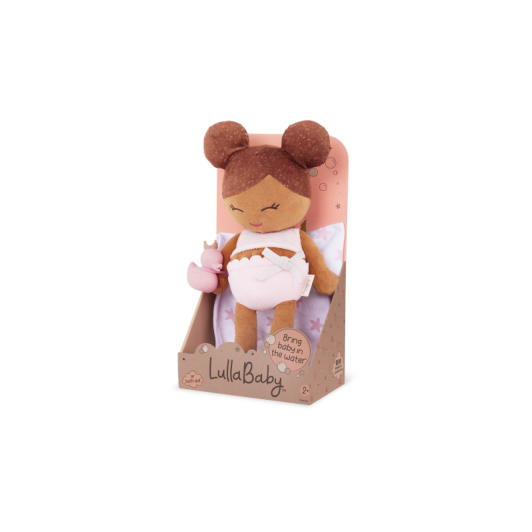 Bábika plyšová do vane Lulla Baby LIght Brown Hair