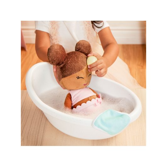 Bábika plyšová do vane Lulla Baby LIght Brown Hair