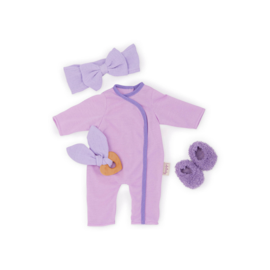 Dupačky pre bábiku fialové s doplnkami