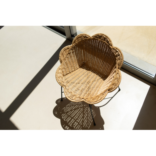 Kreslo detské ratanové Flower