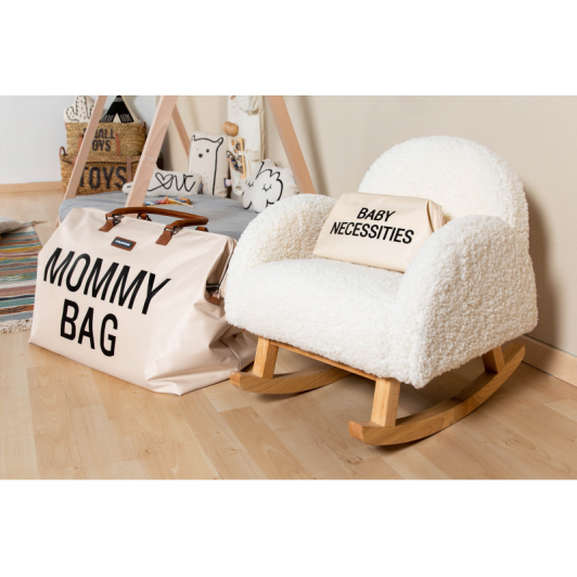 Kreslo detské hojdacie Teddy Off White